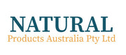 Logo of Natural Products Australia Pty Ltd with a stylized leaf design on a white background.